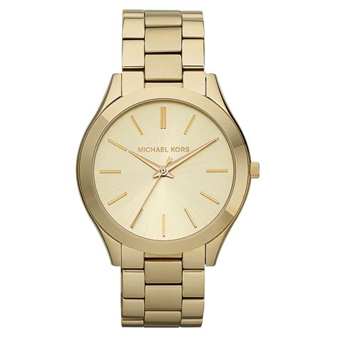 michael kors slim runway tortoise and gold-tone stainless steel watch|Michael Kors mk3179.